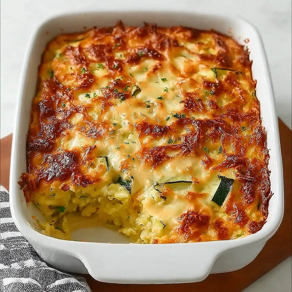 Comforting Zucchini Cornbread Casserole step by step