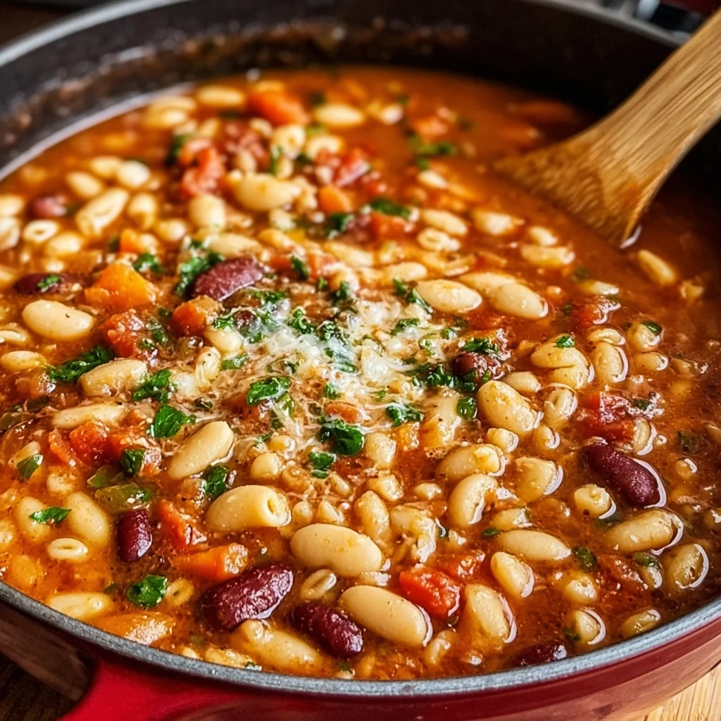 Copycat Olive Garden Pasta e Fagioli step by step