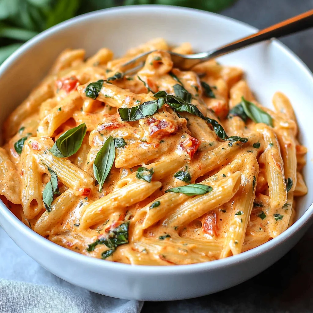Creamy Vegan Cashew Tomato Pasta step by step