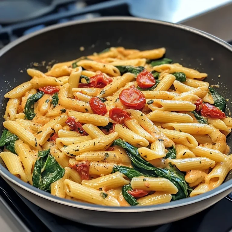 One-Pot Spinach Tomato Pasta Recipe