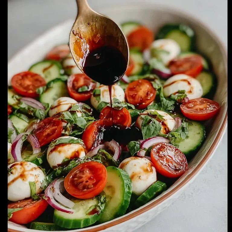Fresh Cucumber Caprese Salad Recipe