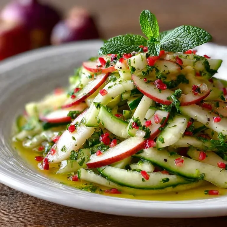 Cucumber Apple Salad Recipe – Crisp, Tangy & Refreshing