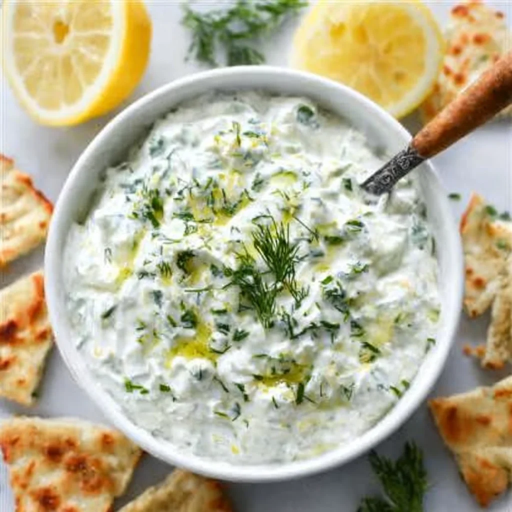 Easy Simple Homemade Tzatziki Sauce - With Greek Yogurt step by step