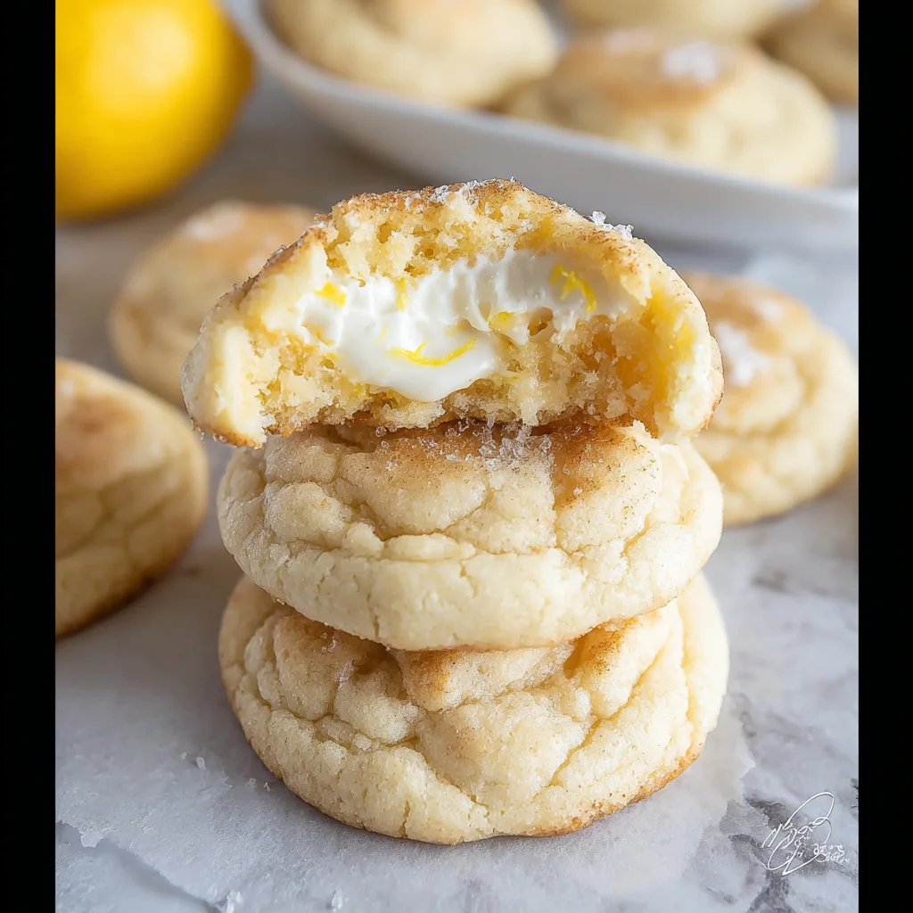 Easy Lemon Cheesecake Cookies step by step