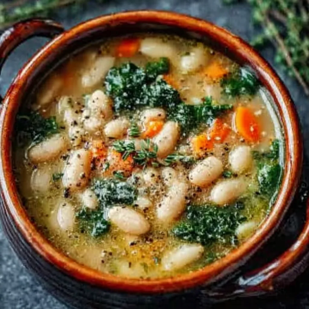 Easy Tuscan White Bean Soup Recipe step by step