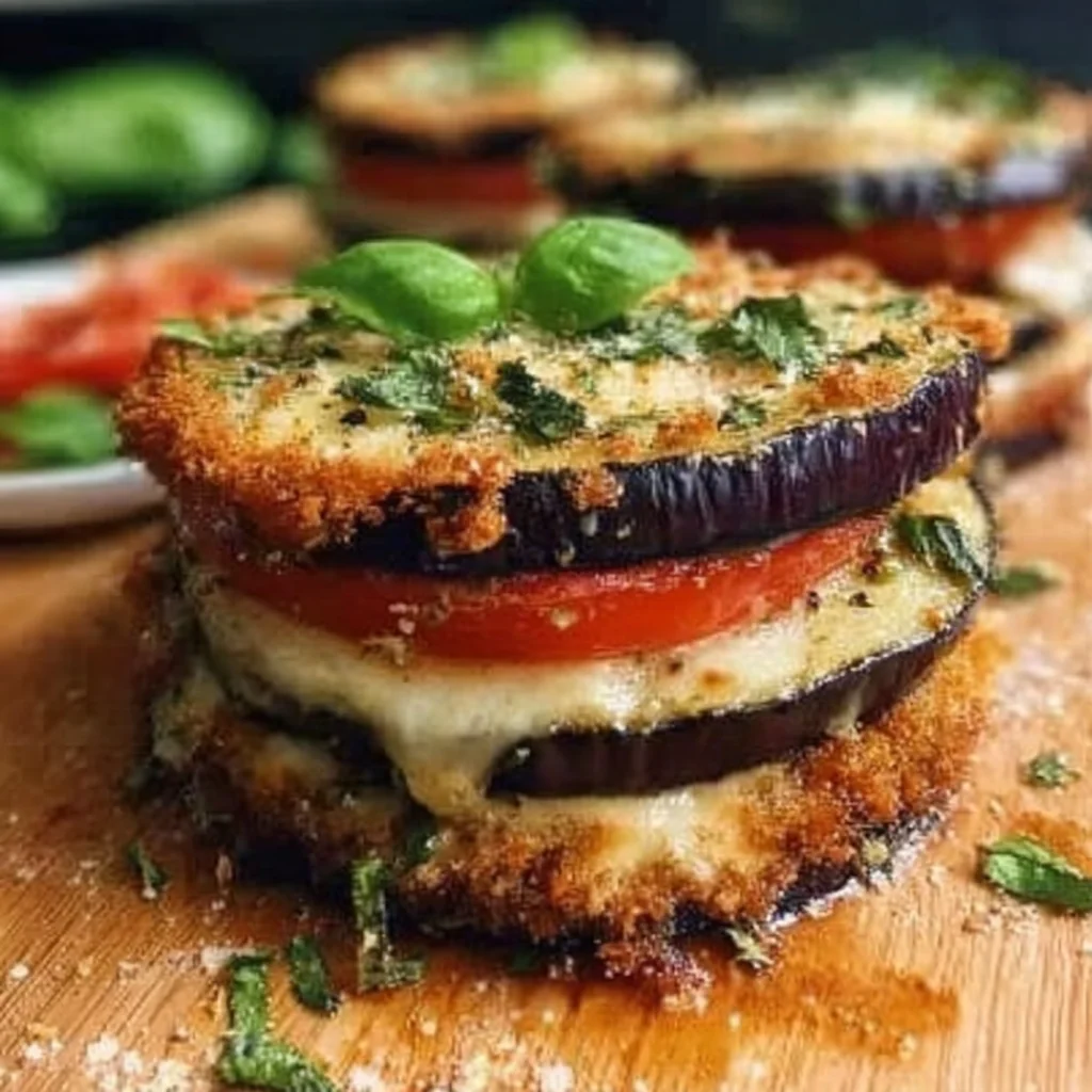 Eggplant Napoleon - Layered Vegetarian Gourmet Recipe step by step