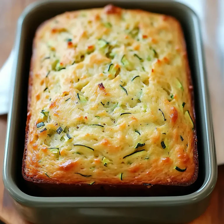 Green Onion Zucchini Cheddar Quick Bread Recipe