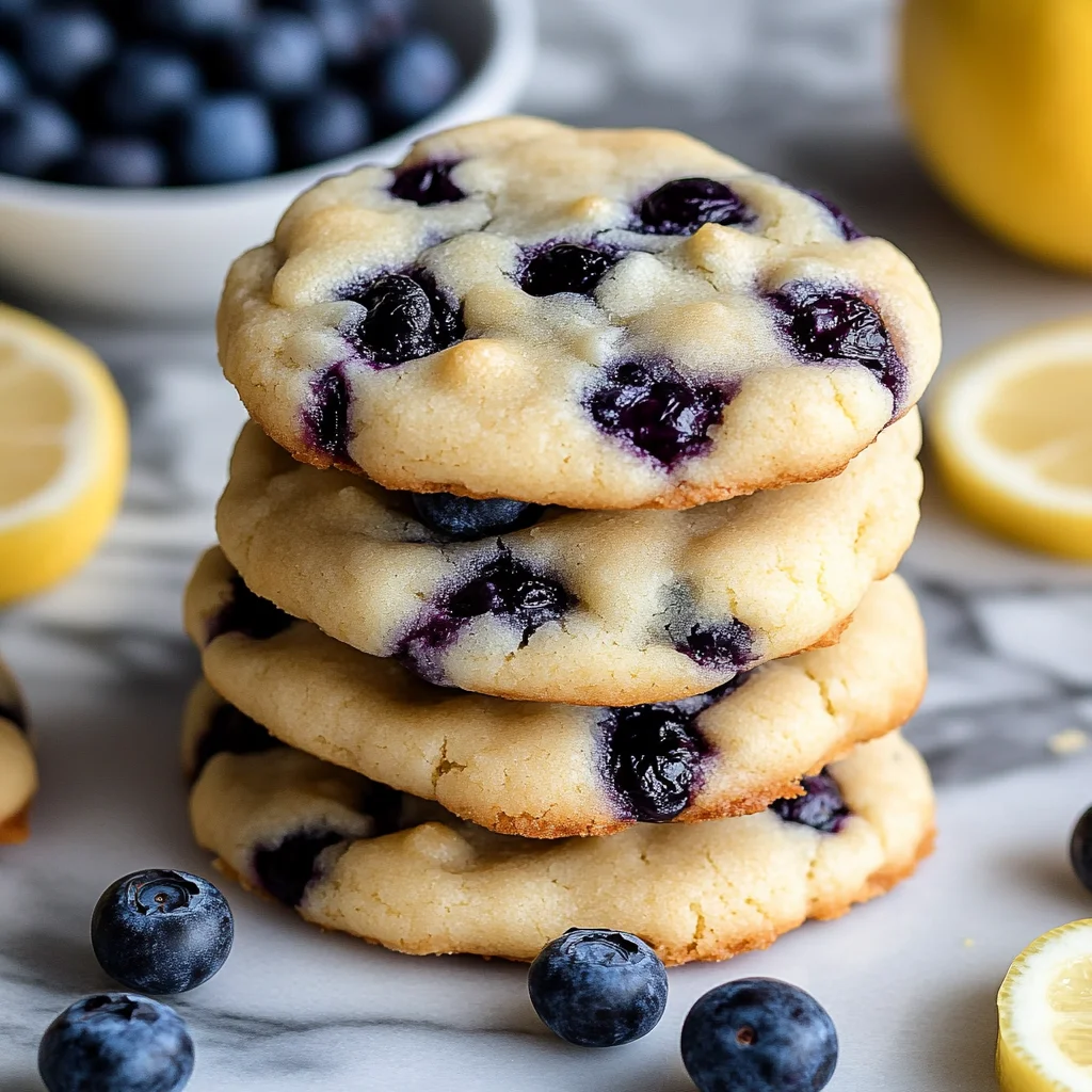 Greek Yogurt Lemon Blueberry Cookies step by step
