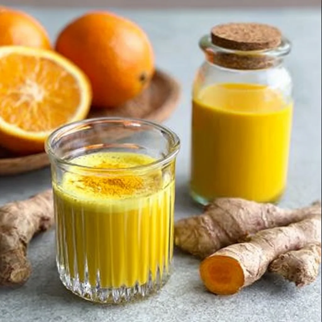 Healthy Ginger Turmeric Shot No Added Sugar step by step