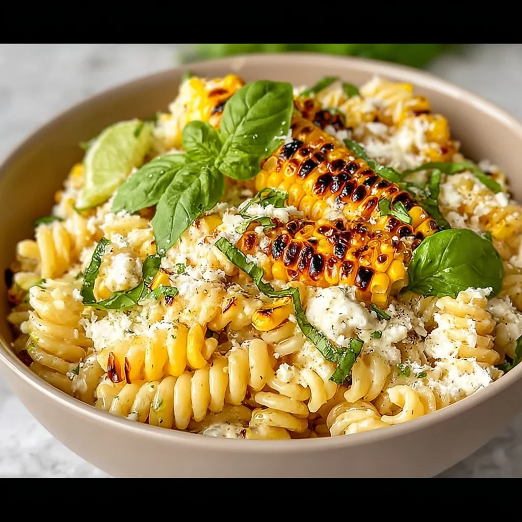 Healthy Street Corn Pasta Salad step by step