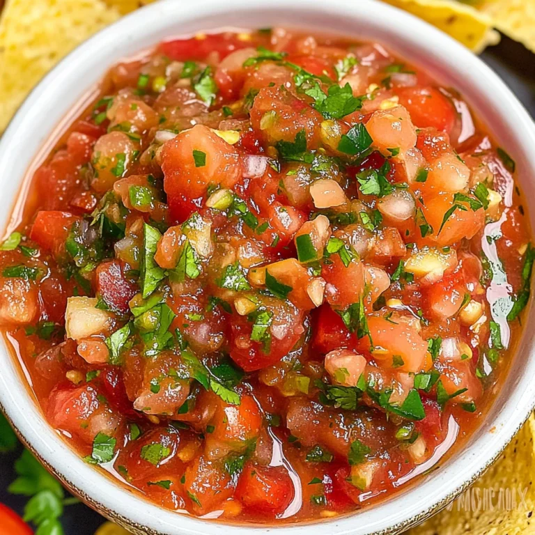 Fresh Salsa Recipe (5 Minutes) Quick
