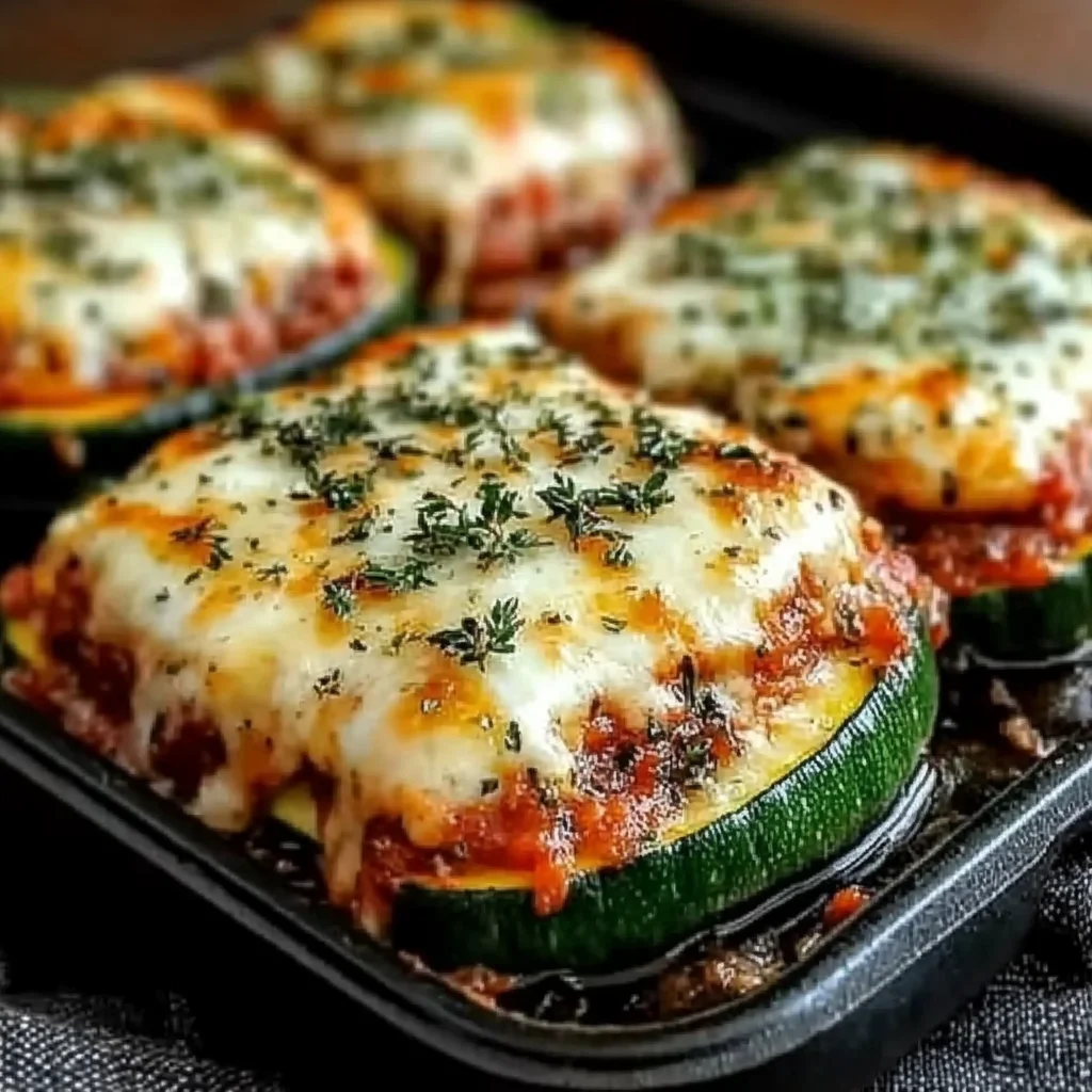 Layered Zucchini Ricotta Melts with Marinara step by step