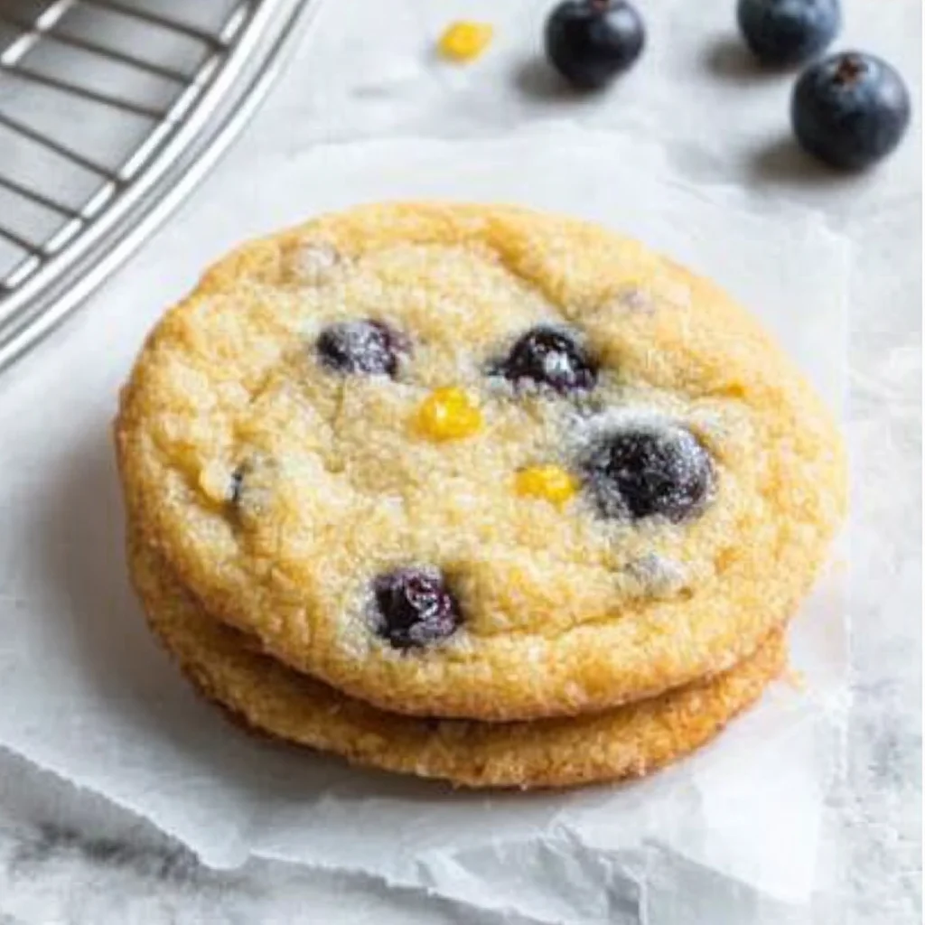Lemon Blueberry Cookies - Browned Butter Blondie step by step