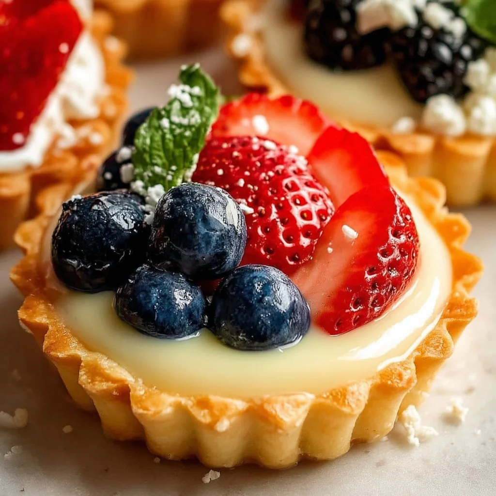 Mini Fruit Tarts With Pastry Cream step by step