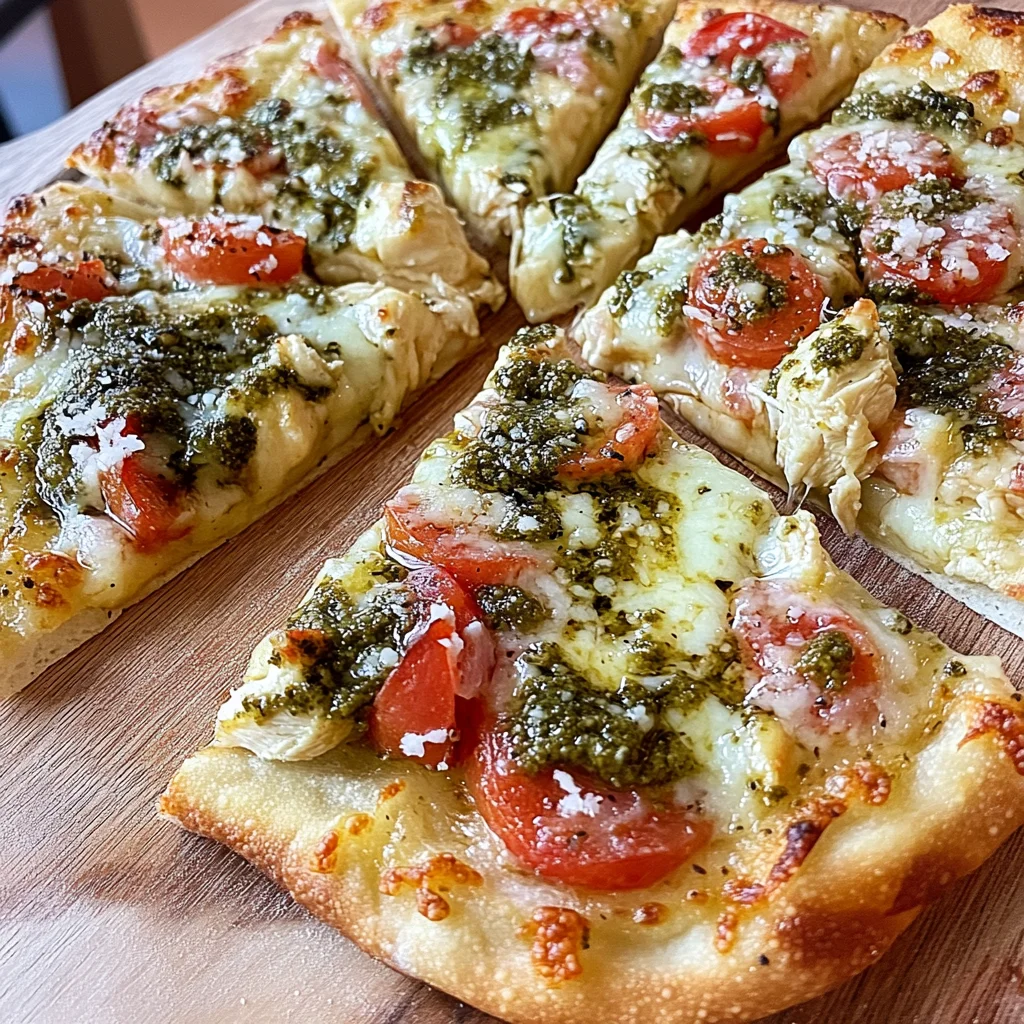 Pesto Chicken Pizza step by step