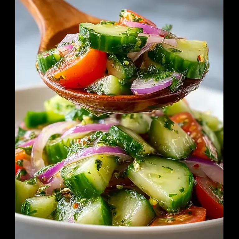 Quick Italian Cucumber Salad Recipe