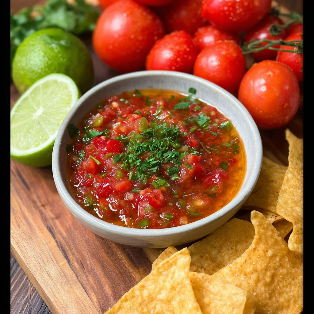 Roasted Cherry Tomato Salsa step by step