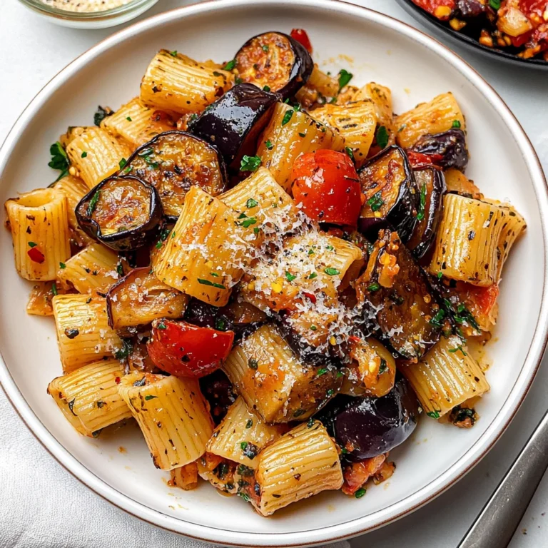 Eggplant and Fresh Tomato Pasta Recipe