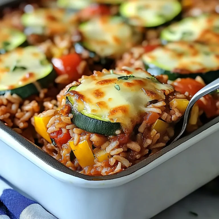 Quick Weeknight Zucchini and Rice Casserole Recipe