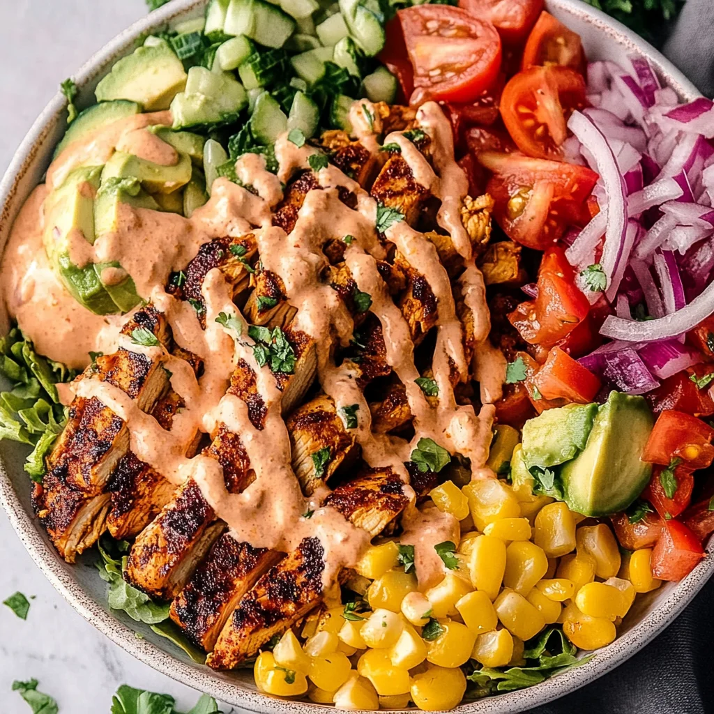 Recipe Title: Spicy Southwest Chicken Salad step by step