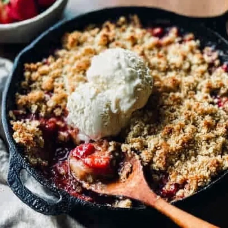 Strawberry Rhubarb Crisp Recipe