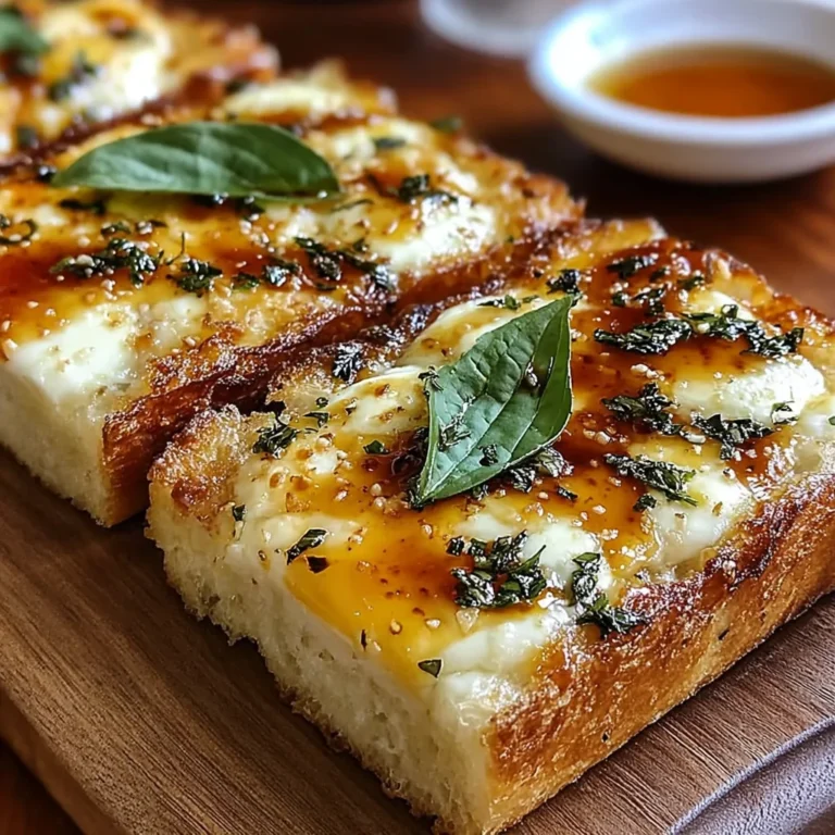 Hot Honey Garlic Bread Pizza Recipe