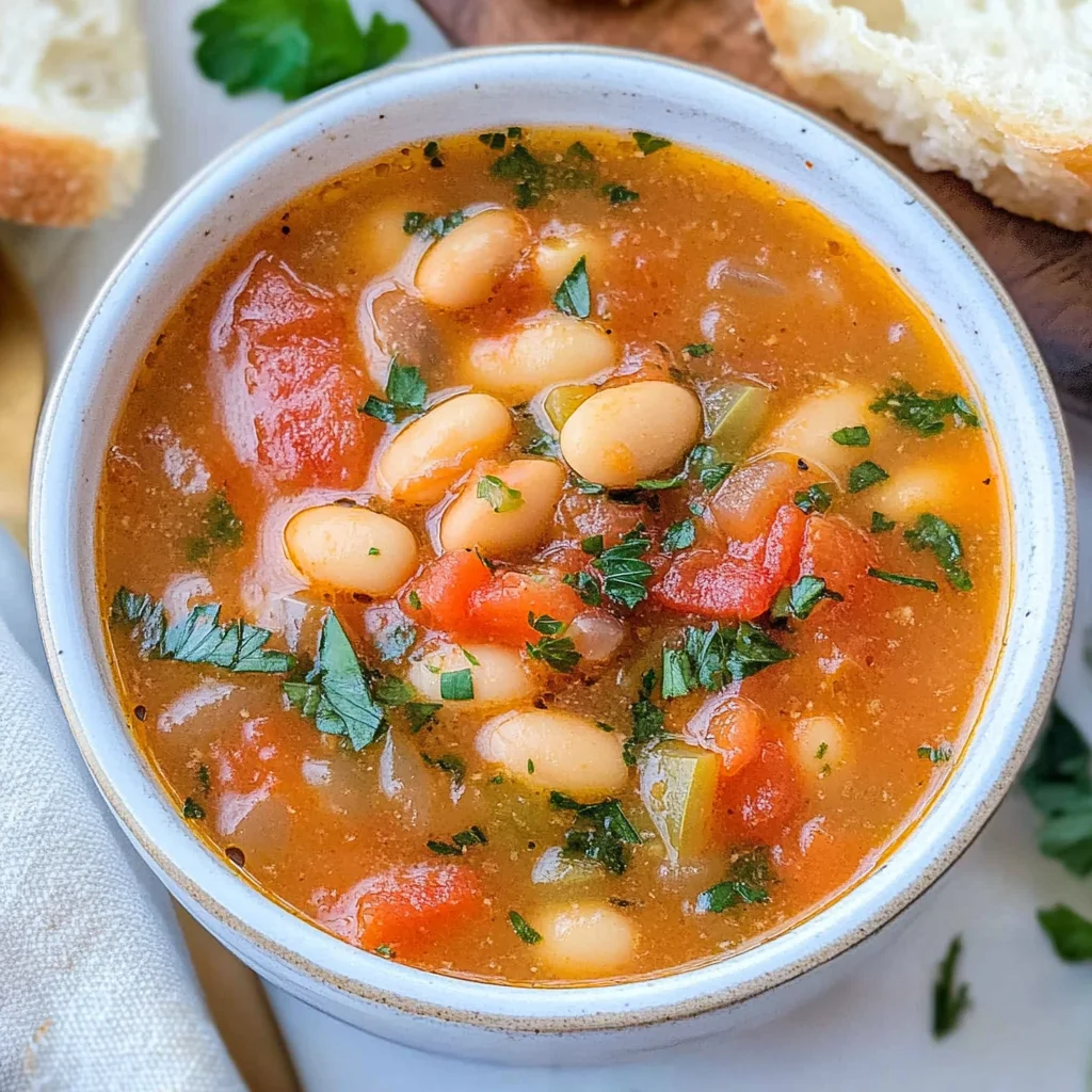 Tomato Bean Soup step by step