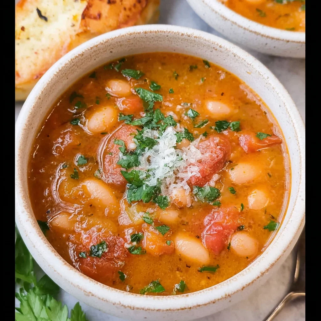 Tomato Bean Soup step by step