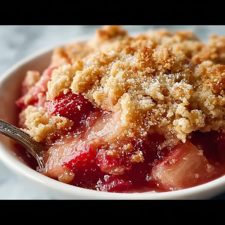 Classic Rhubarb Crisp with Frozen Rhubarb Recipe