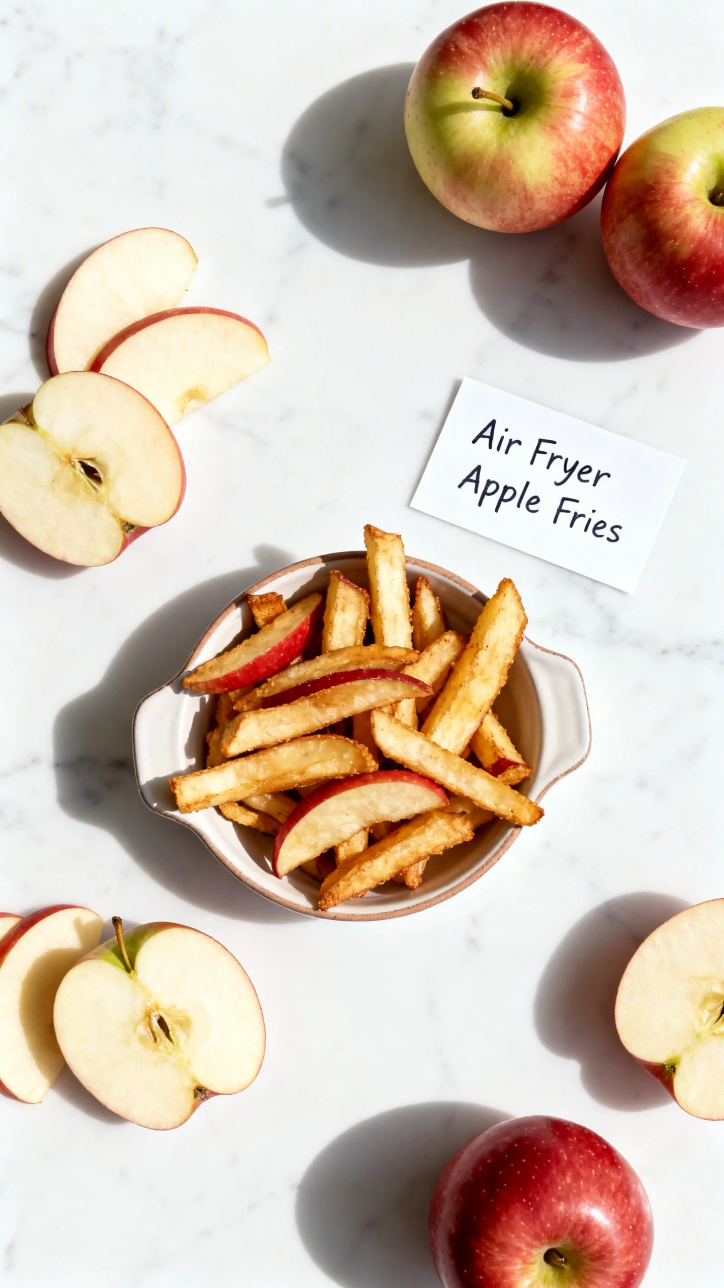 Air Fryer Apple Fries step by step