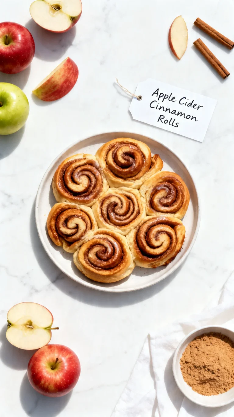 Apple Cider Cinnamon Rolls with Browned Butter Icing Recipe