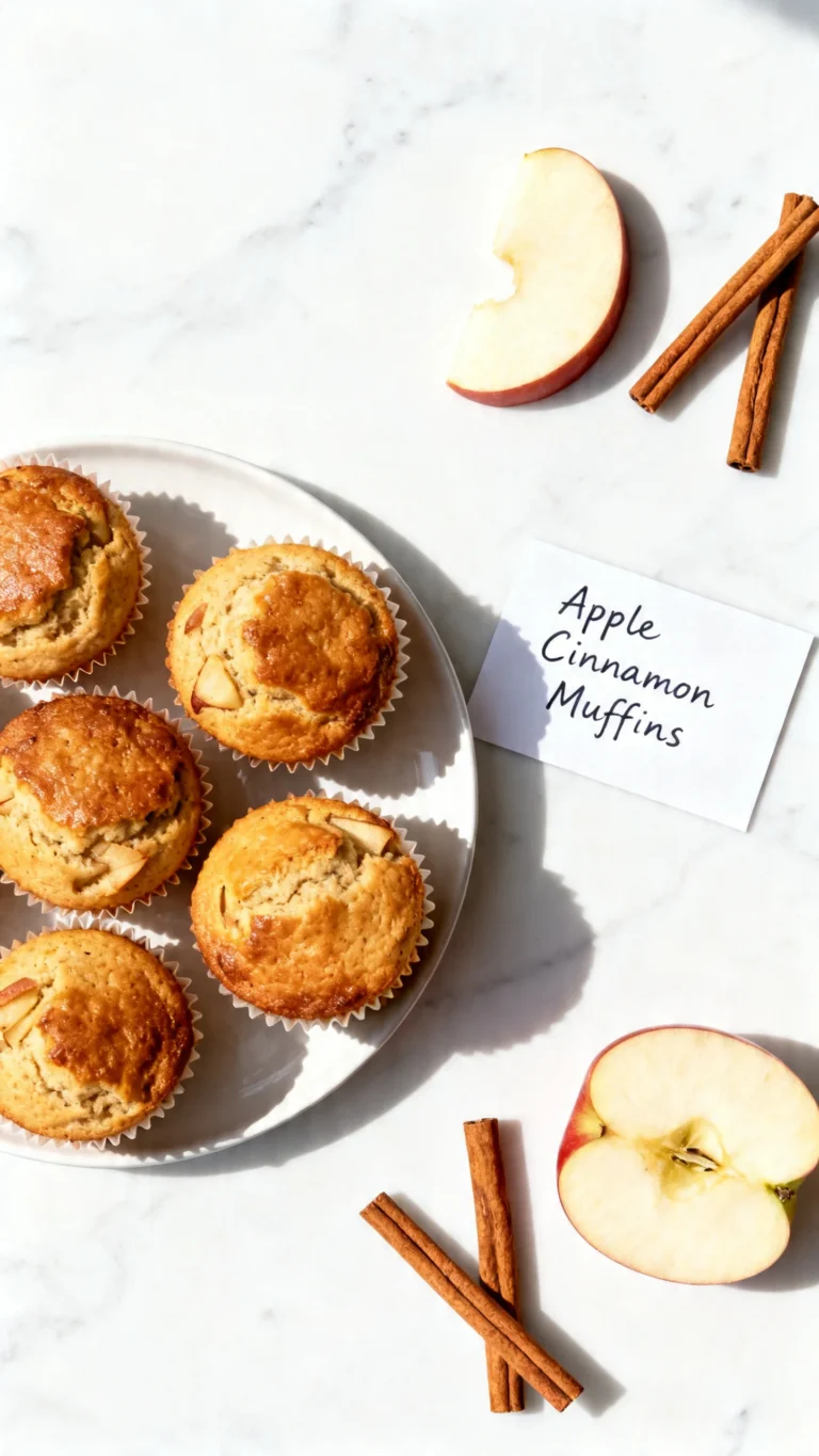 Cinnamon Apple Muffins Recipe: Moist, Warm & Bakery-Style