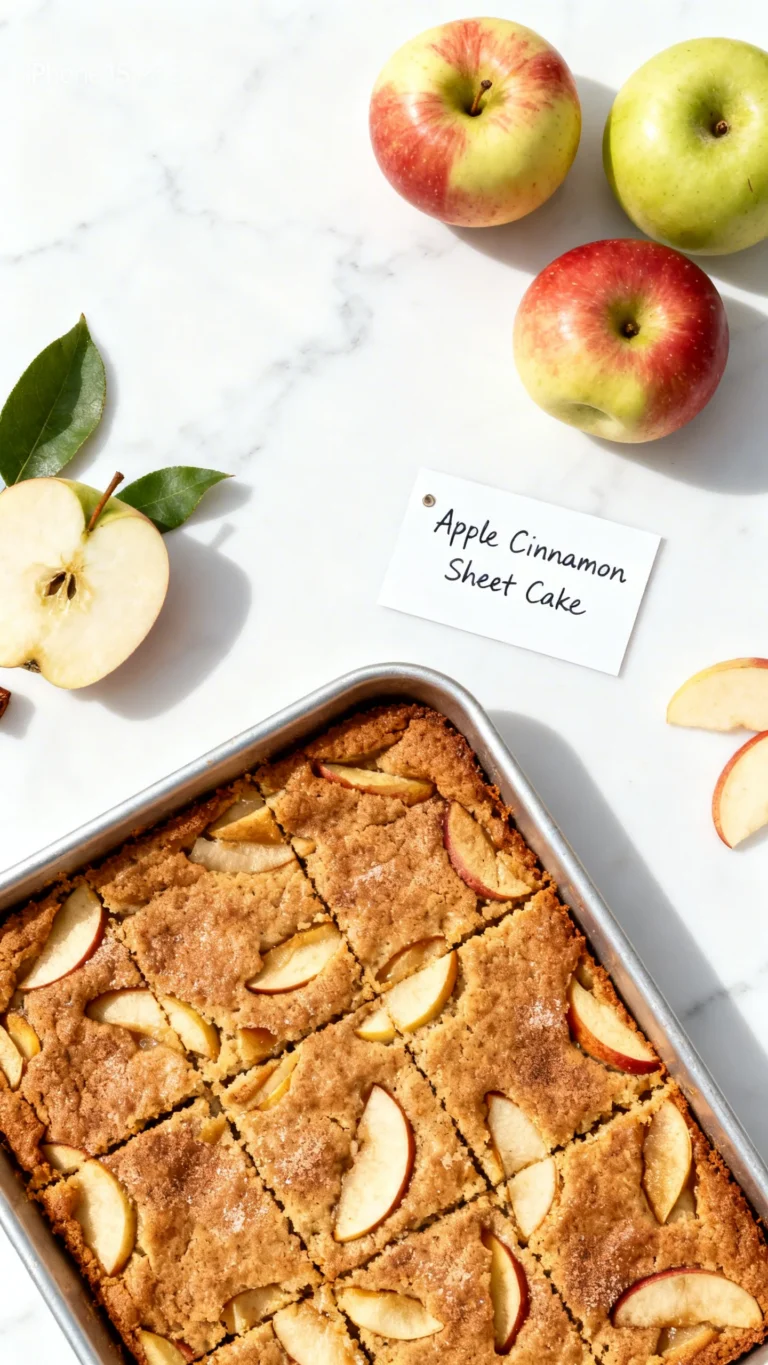 Apple Cinnamon Sheet Cake Recipe