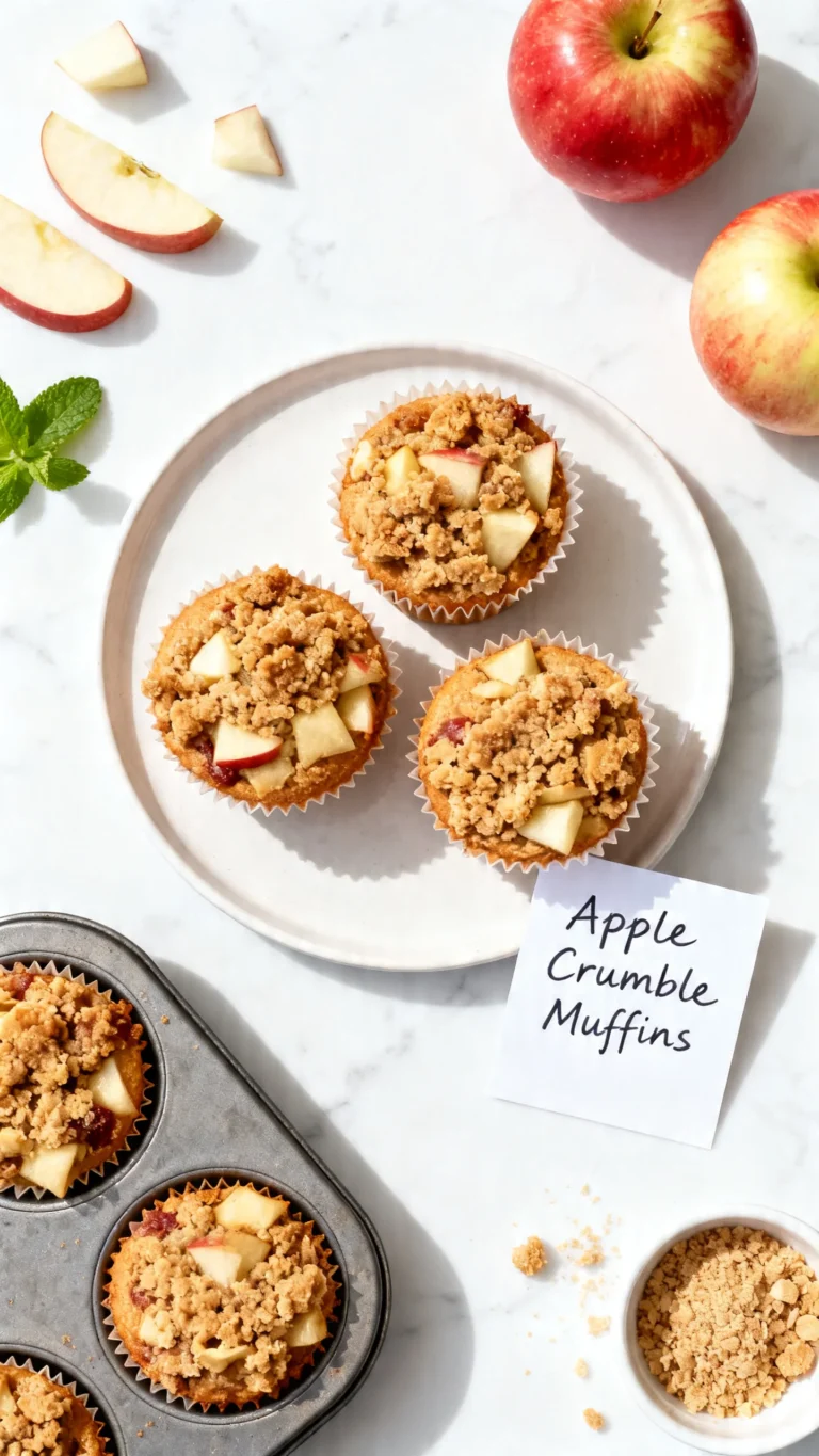 Easy Apple Crumble Muffins Recipe