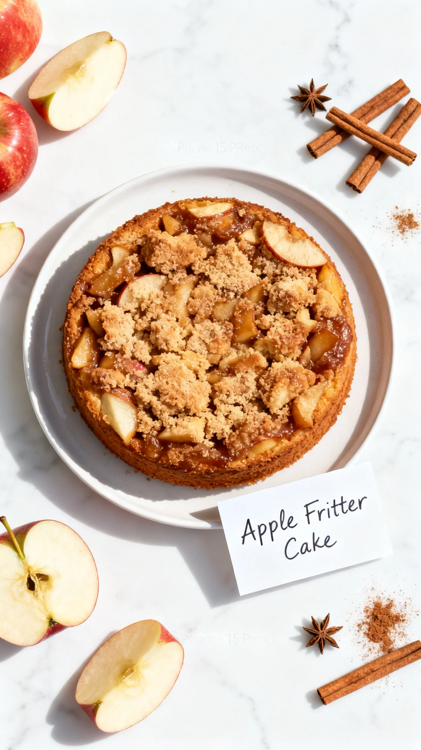 Apple Fritter Cake step by step