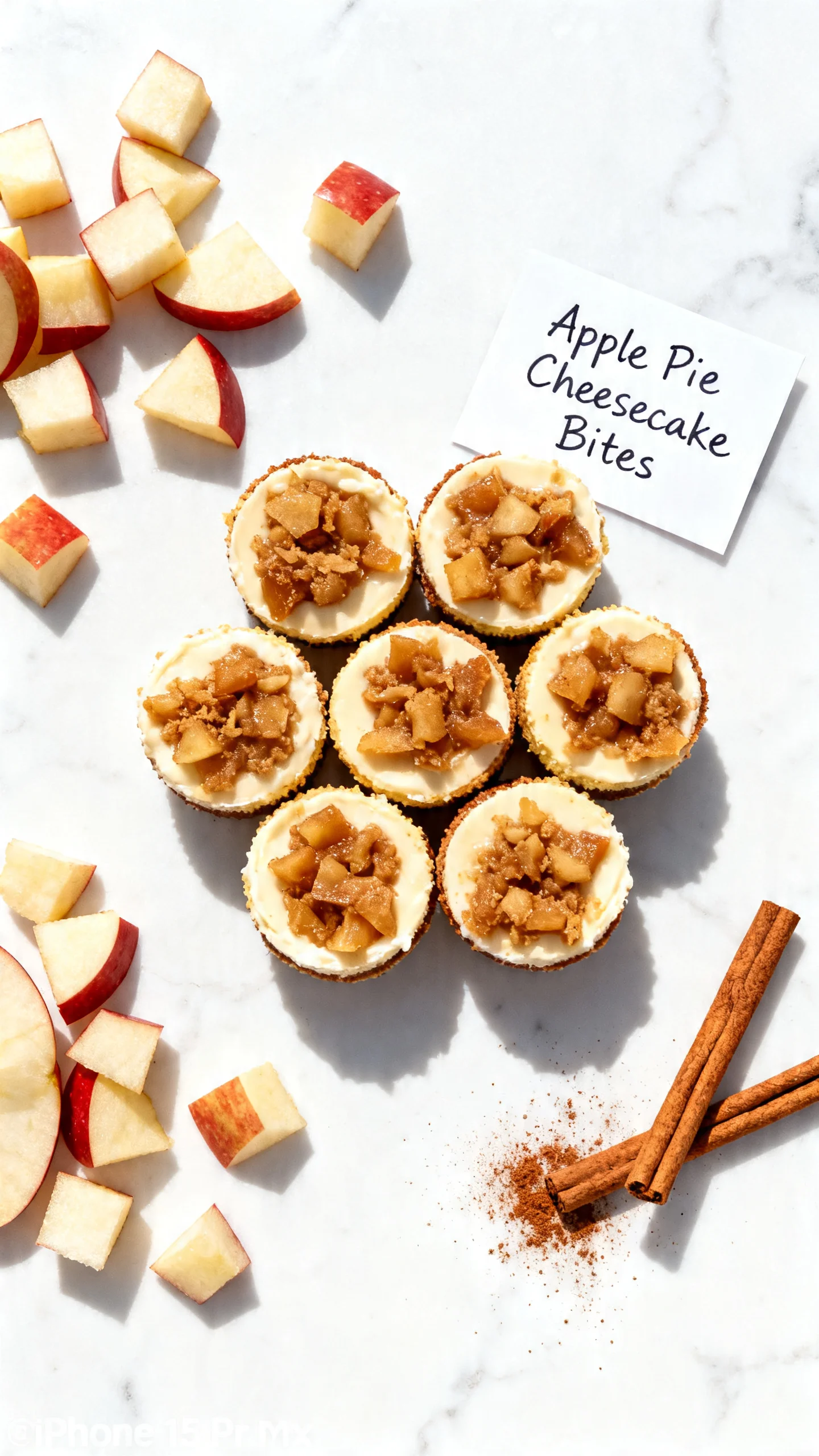 Apple Pie Cheesecake Bites step by step