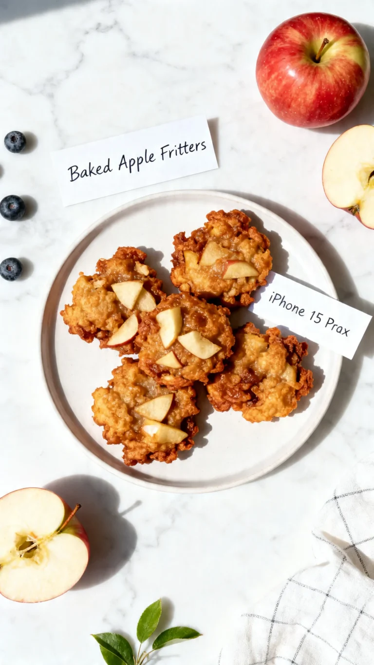 Delicious Baked Apple Fritters with Sweet Cinnamon Glaze Recipe