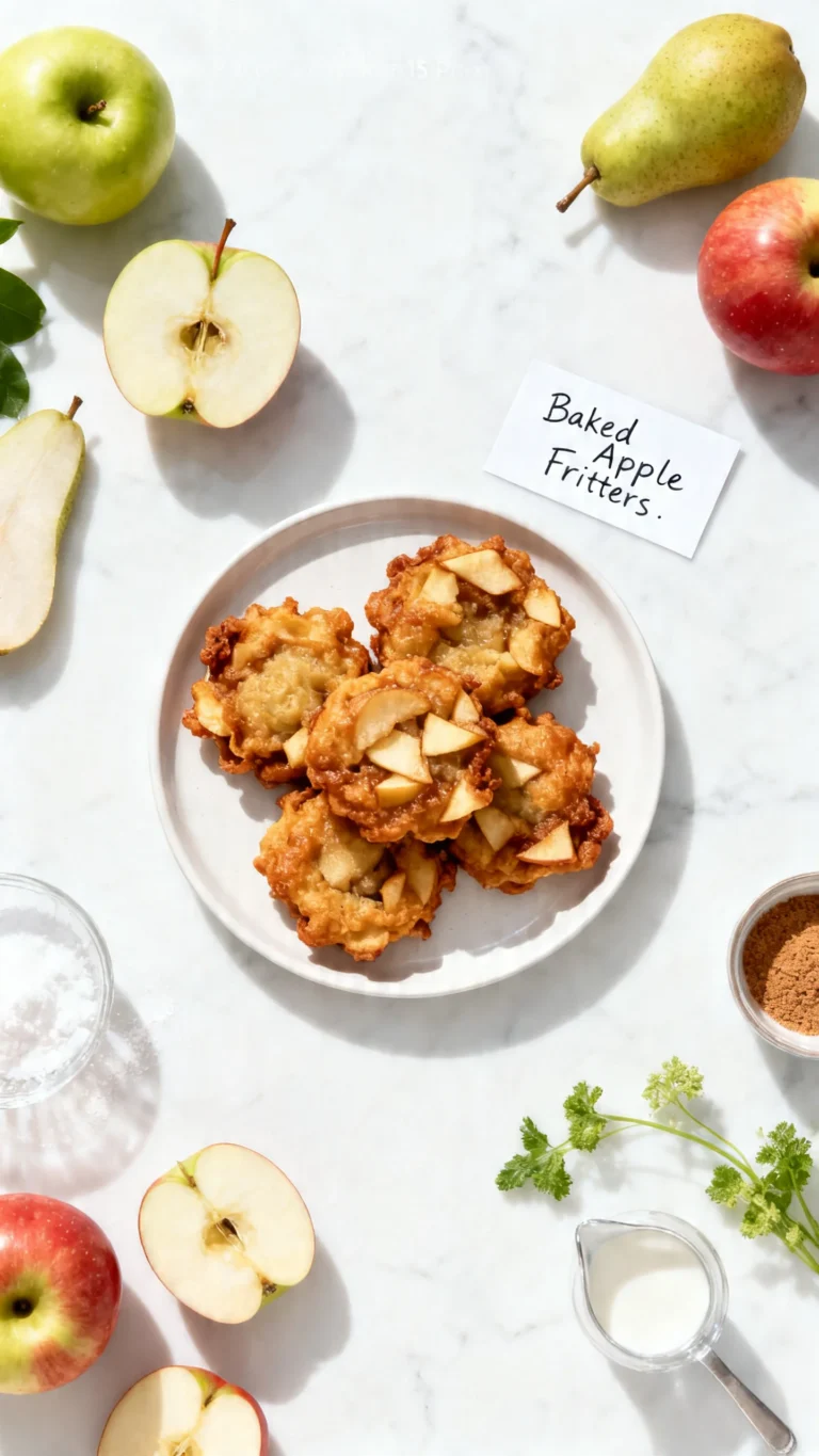 Delicious Baked Apple Fritters with Sweet Cinnamon Glaze Recipe