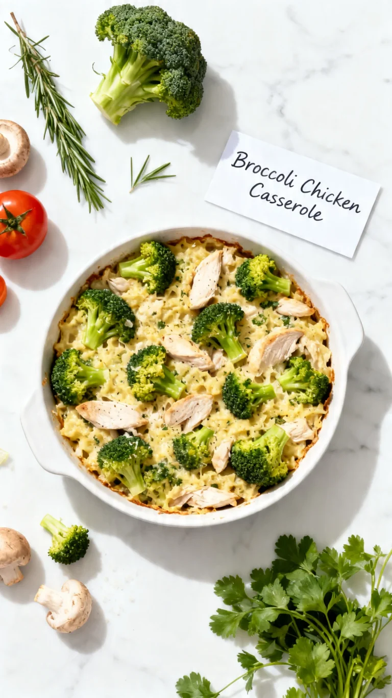 Healthier Broccoli Chicken Casserole Recipe