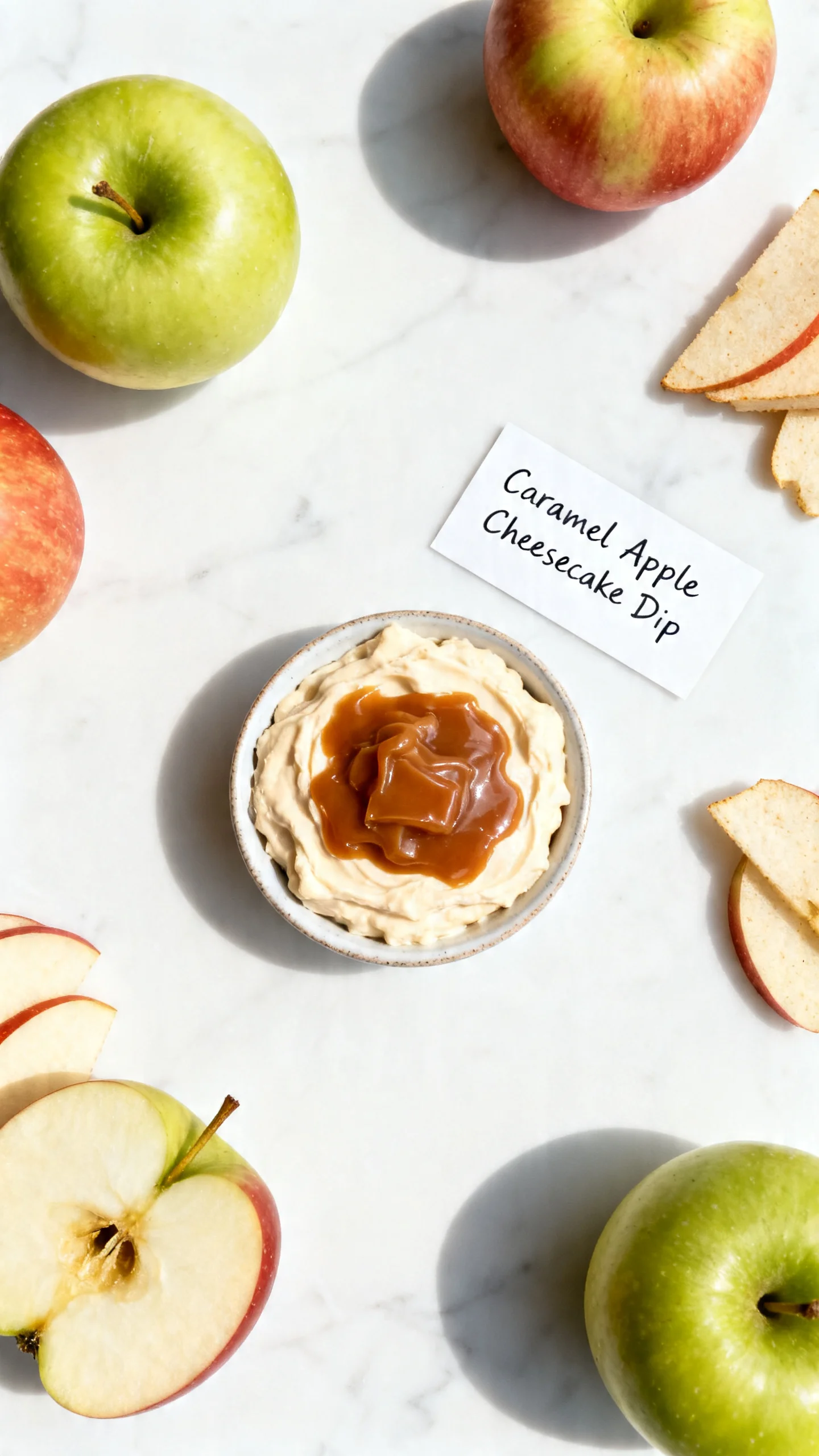 Caramel Apple Cheesecake Dip step by step