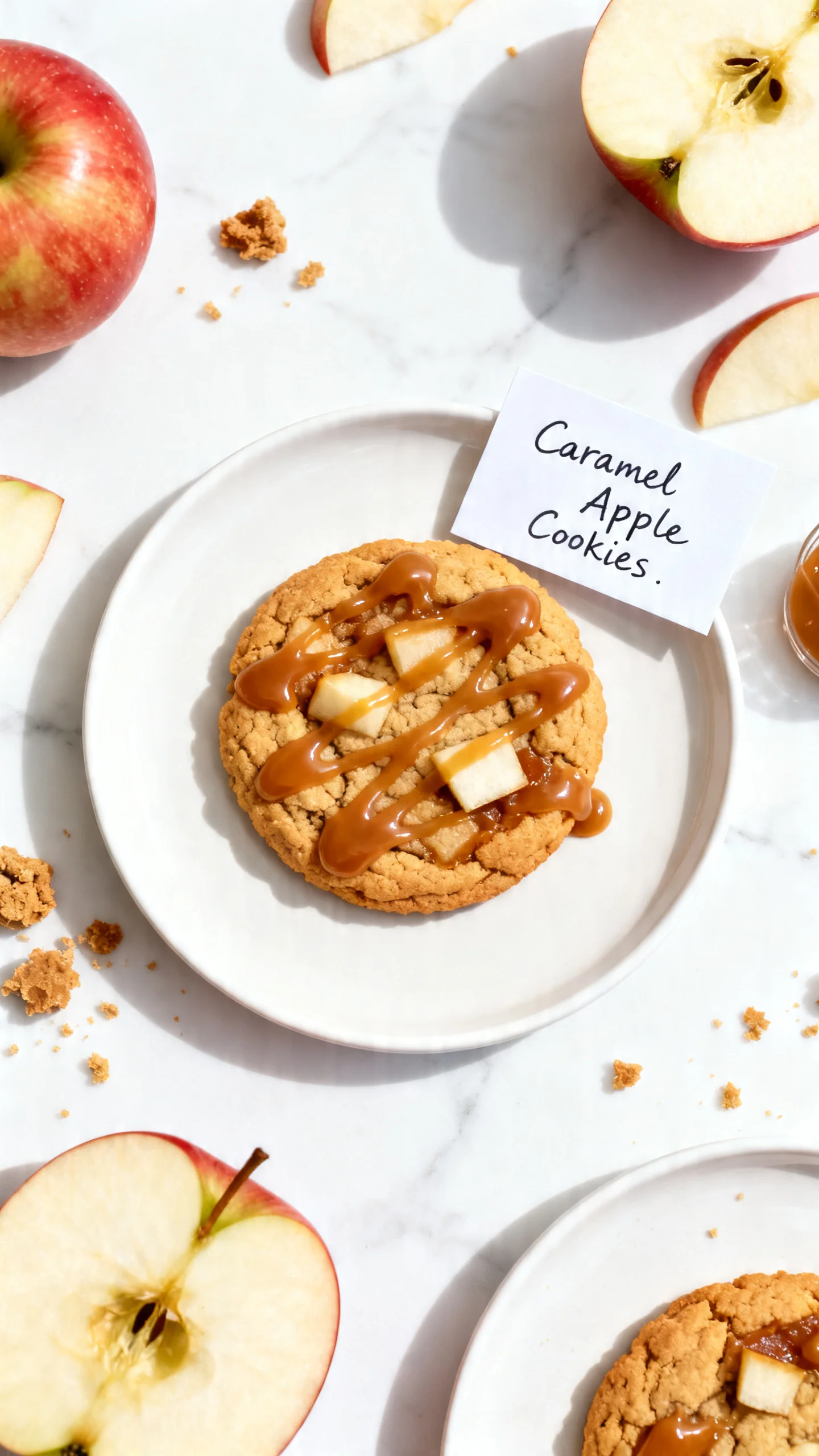Caramel Apple Cookies step by step