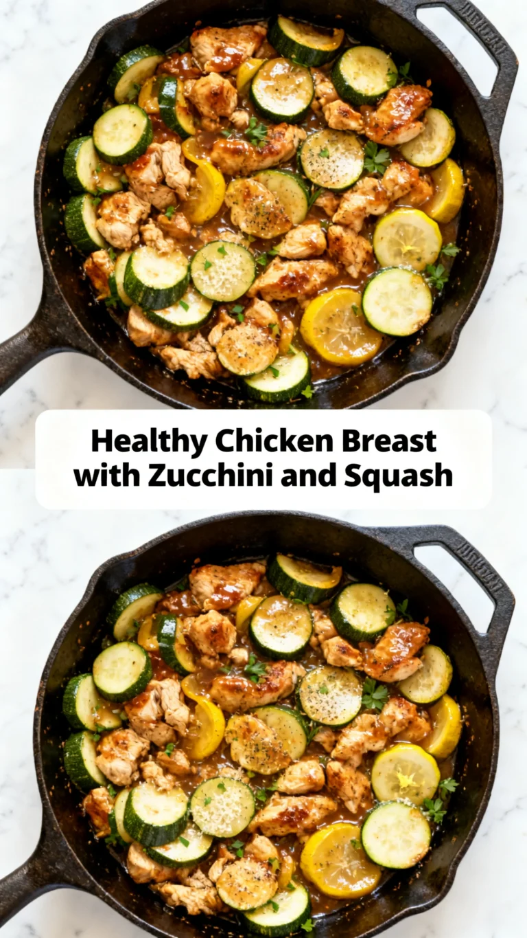 Healthy Chicken Breast with Zucchini and Squash Recipe