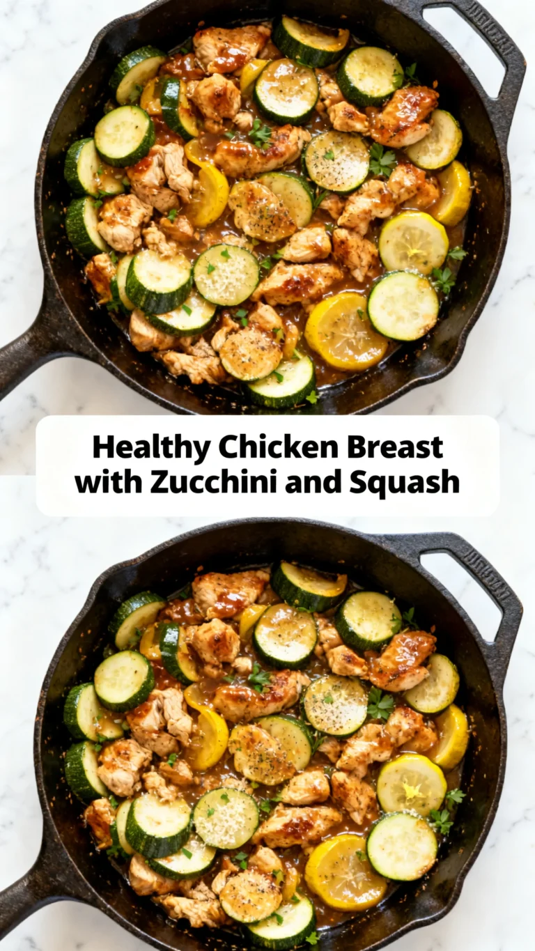 Healthy Chicken Breast with Zucchini and Squash Recipe