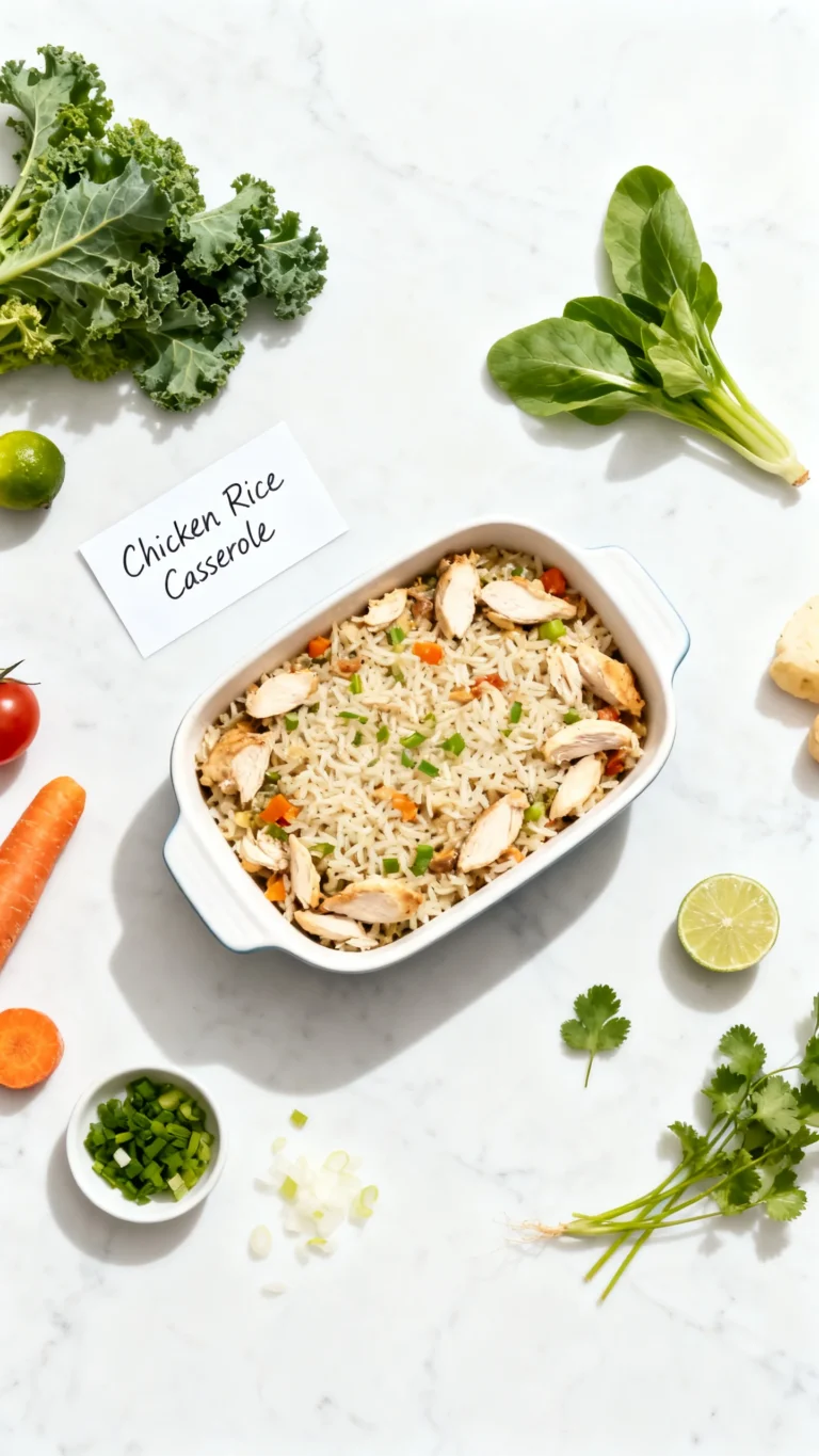 Chicken and Rice Casserole With Mixed Vegetables