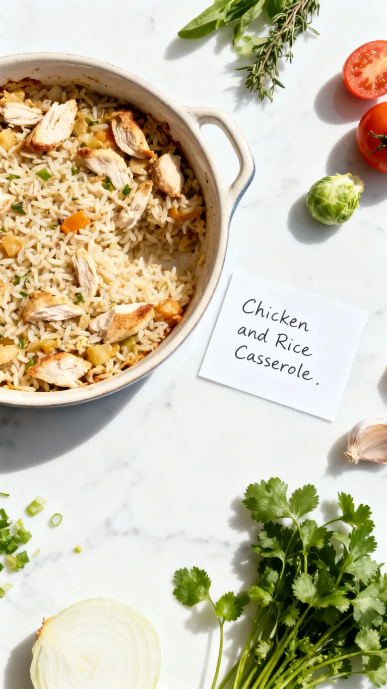 Healthy Chicken and Rice Casserole Recipe