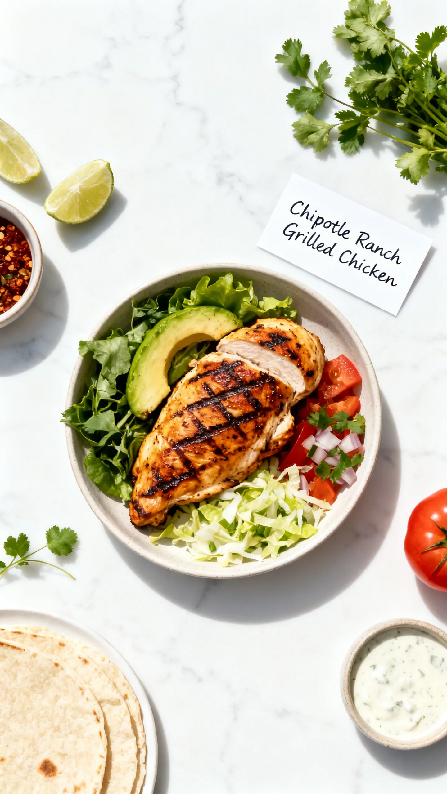 Chipotle Ranch Grilled Chicken step by step