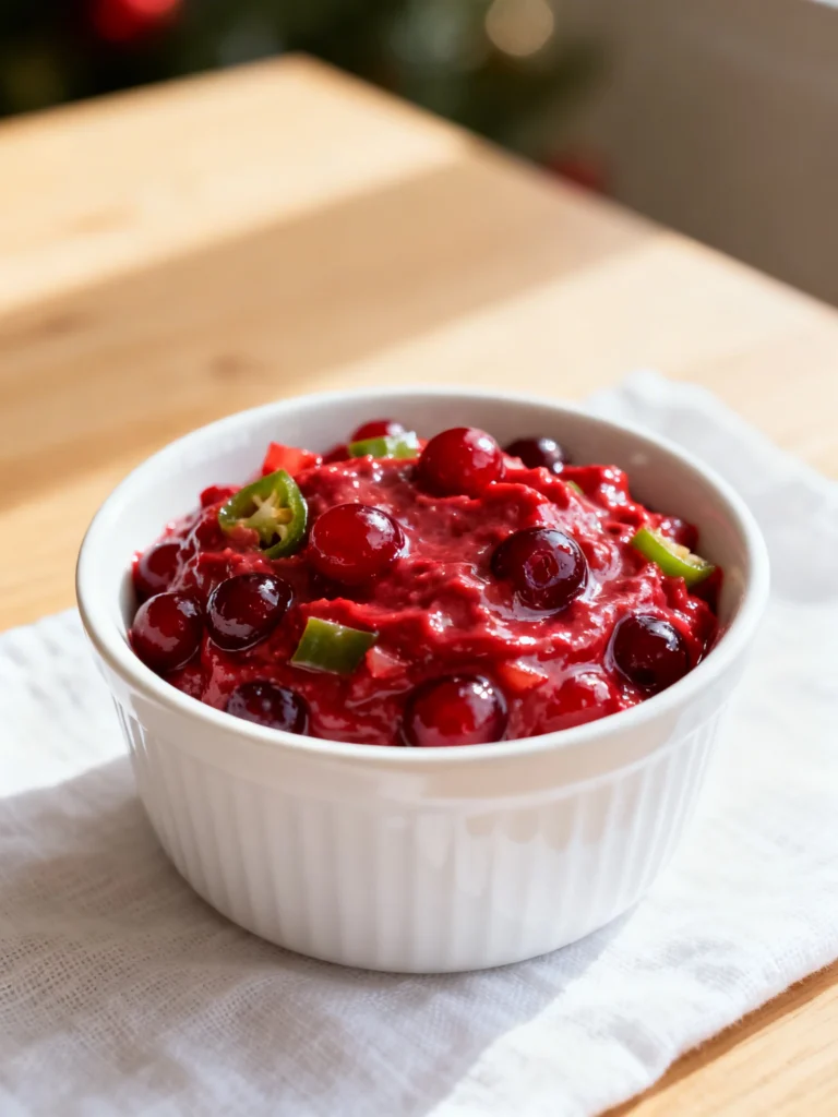 Spicy Cranberry Jalapeno Dip (Perfect for Holidays) Recipe