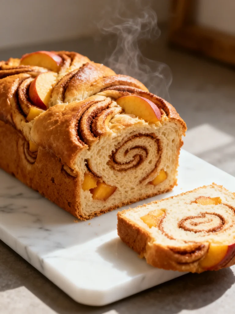 Cinnamon Peach Bread Recipe