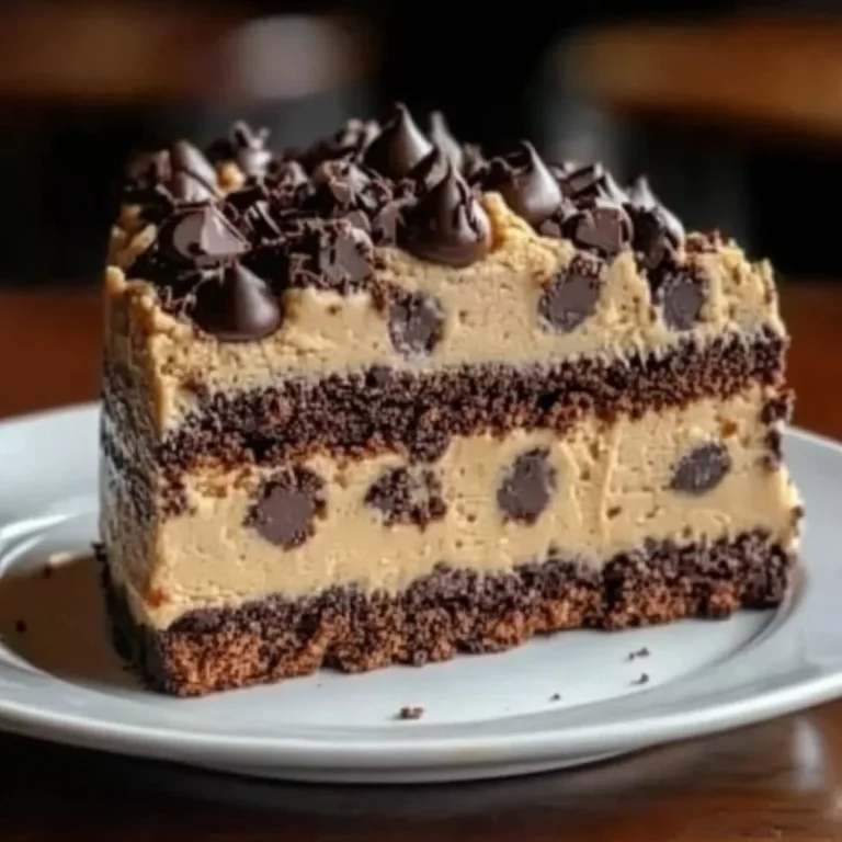 Cookie Dough Brownie Cake Recipe