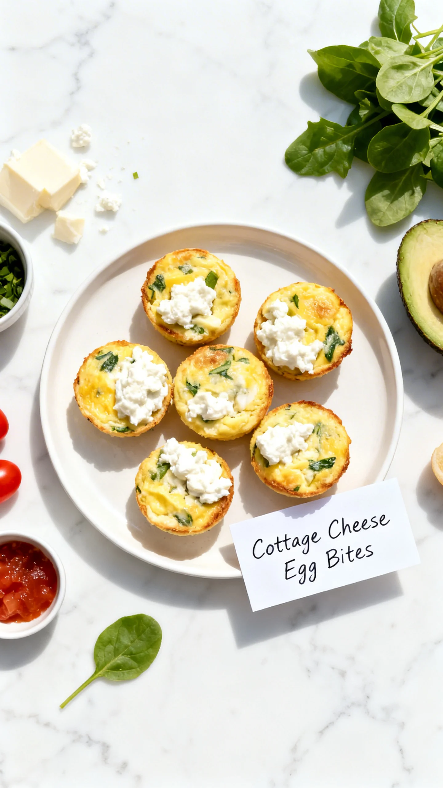 Cottage Cheese Egg Bites step by step
